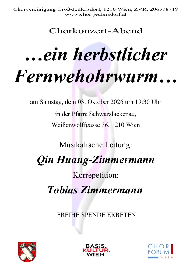 Sommerkonzert 2026 ...ein herbstlicher Fernwehohrwurm...