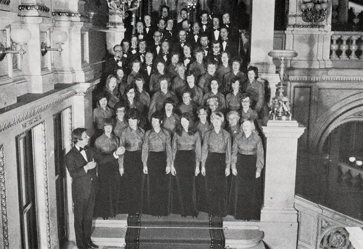 Der Chor im Jubiläumsjahr 1974